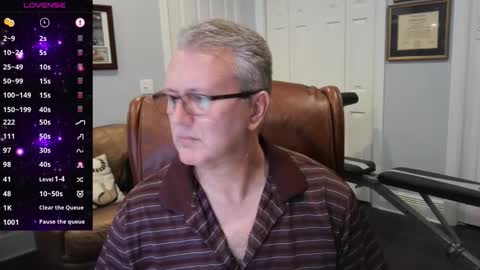 Snapshot of justavoyeurhere chatting on 10.27.25 Michael online show from 10.27.25