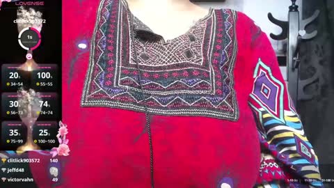 Snapshot of kalpananaisha_ chatting on 01.22.25 Alisha online show from 01.22.25