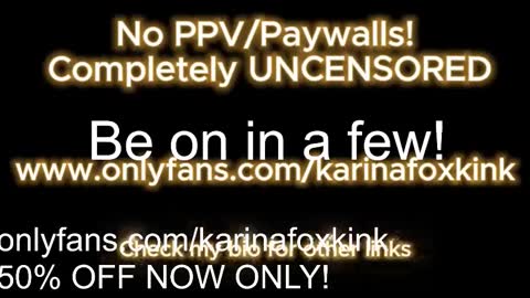 Snapshot of karinafoxkink chatting on 03.16.26 Karina online show from 03.16.26