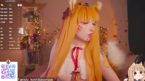 Snapshot of koshkasenpai chatting on 10.26.25 koshkasenpai online show from 10.26.25