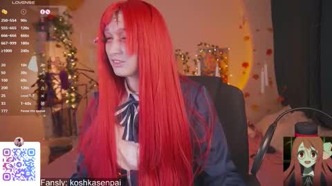 Snapshot of koshkasenpai chatting on 10.31.25 koshkasenpai online show from 10.31.25