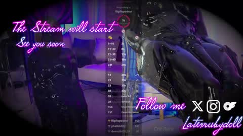 Latex Ruby online show from 02.22.25