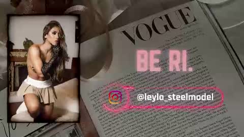 Snapshot of leyla_steel chatting on 06.23.26 INSTA leylasteel model online show from 06.23.26