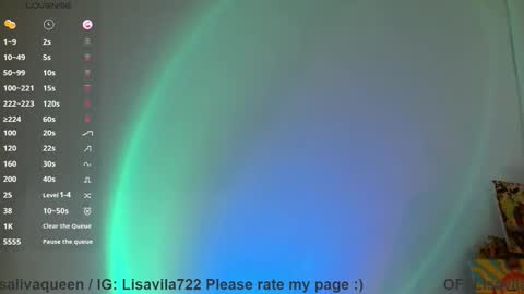 Snapshot of lisa_avila_ chatting on 10.18.25 Lisa online show from 10.18.25