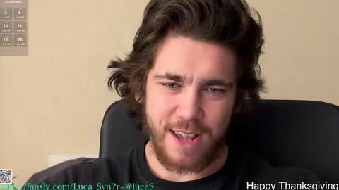Snapshot of luca_syn chatting on 11.27.25 Luca S online show from 11.27.25