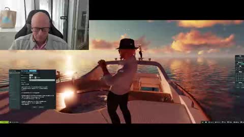 Snapshot of machinegun3dx chatting on 10.05.25 Andy online show from 10.05.25