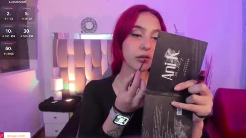 Snapshot of megan_wolf_1 chatting on 02.25.25  Megan  Online 1200am To 600 am Colombian time online show from 02.25.25