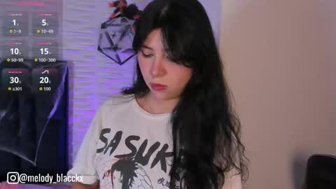 Snapshot of melody_black_ chatting on 10.09.25 Melody online show from 10.09.25