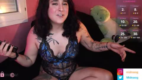 Snapshot of midnaxsg chatting on 11.22.25 Midna online show from 11.22.25