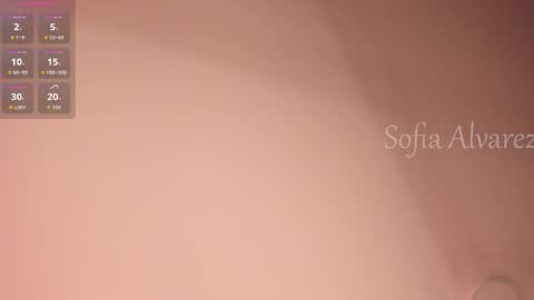 Sofia Alvarez online show from 01.06.26