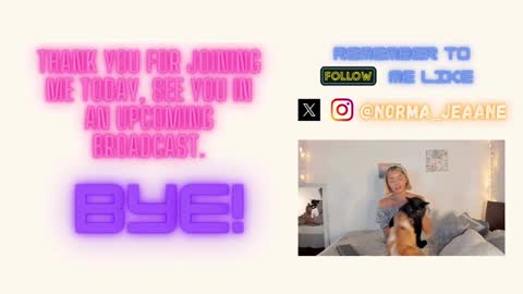 Norma Jeaane online show from 01.09.25