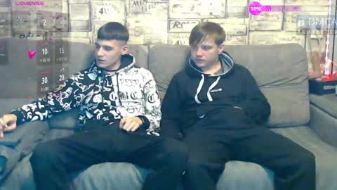Max tall dark-haired guy with tattoos and Phil blond-haired online show from 04.15.26
