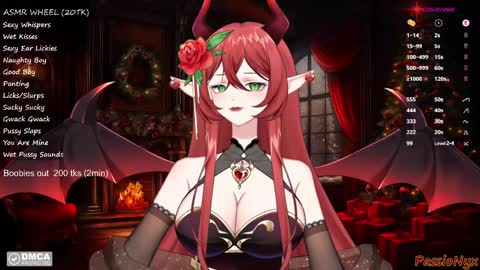 Snapshot of passionyx chatting on 12.20.24 Succubus Nyx online show from 12.20.24