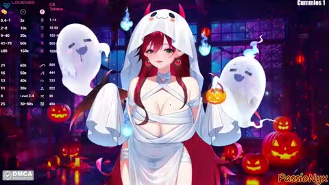 Snapshot of passionyx chatting on 10.28.25 Succubus Nyx online show from 10.28.25