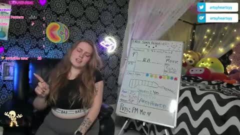 ArtsyHeartsyy online show from 12.13.24