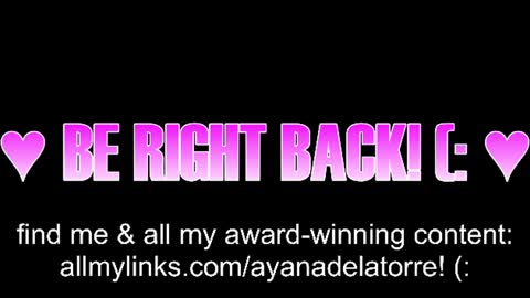 Ayana Delatorre online show from 07.21.26