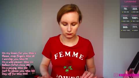 Snapshot of randycherry chatting on 05.19.26 Cherry Miss Cherry online show from 05.19.26