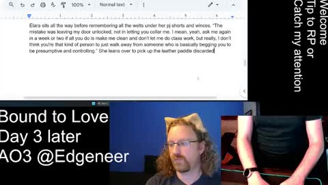 Snapshot of rathie chatting on 10.15.25 rathie online show from 10.15.25