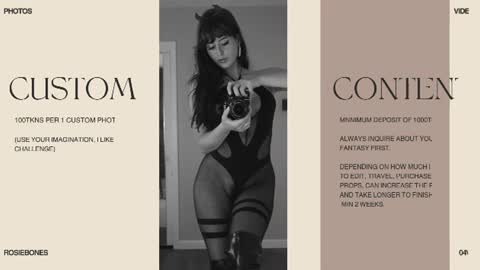 Rosie Bones online show from 06.15.26