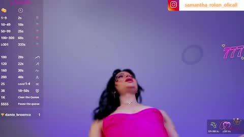 Snapshot of samantha_rolon chatting on 05.15.26 Samatha online show from 05.15.26