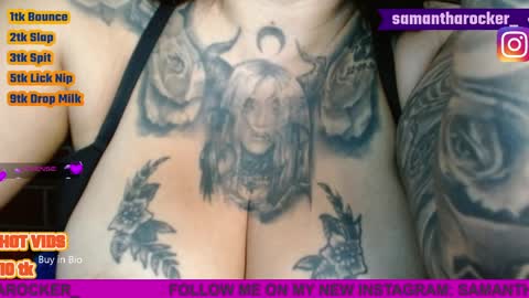 Snapshot of samantharocker4 chatting on 03.31.26 Samantha Red online show from 03.31.26