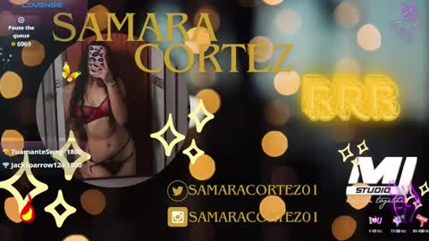 Snapshot of samaracortez chatting on 01.27.25 Sammy online show from 01.27.25
