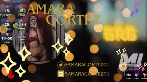 Snapshot of samaracortez chatting on 02.06.25 Sammy online show from 02.06.25