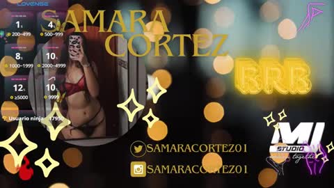 Snapshot of samaracortez chatting on 02.08.25 Sammy online show from 02.08.25