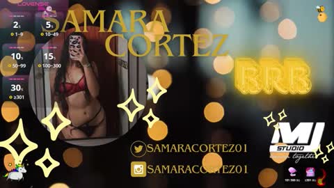 Snapshot of samaracortez chatting on 11.07.25 Sammy online show from 11.07.25