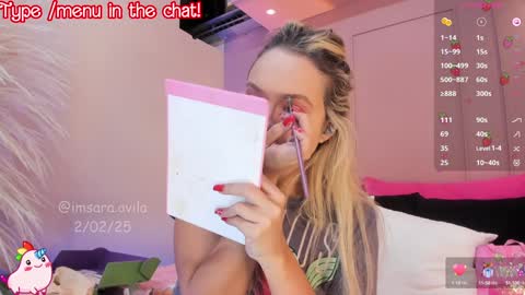 SaraAvila  online show from 02.02.25