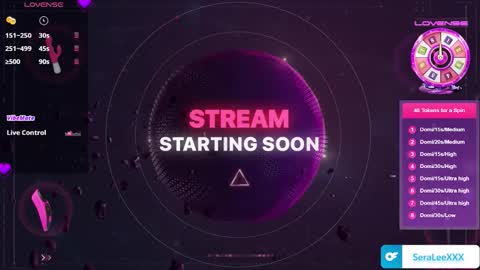 SeraLeeXXX online show from 11.25.25