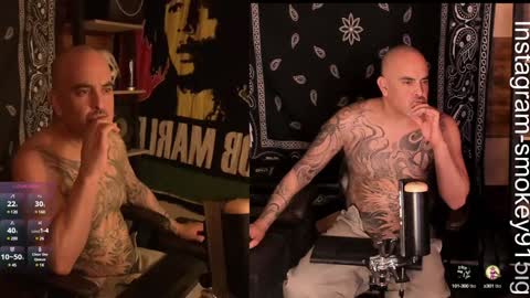 Snapshot of smokey915 chatting on 01.22.25 Smokey915 online show from 01.22.25