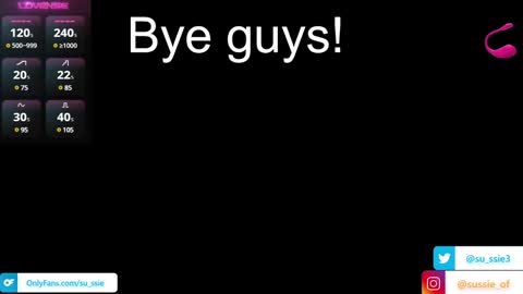 su_ssie online show from 01.07.25