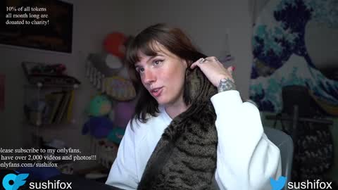 Snapshot of sushifox chatting on 12.09.24 online show from 12.09.24