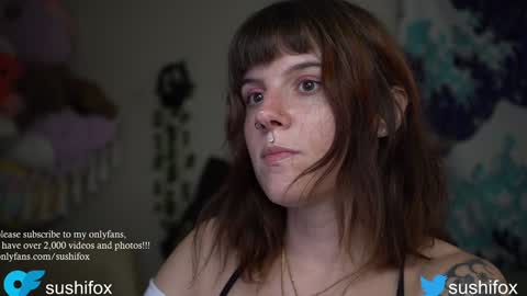 Snapshot of sushifox chatting on 02.03.25 online show from 02.03.25