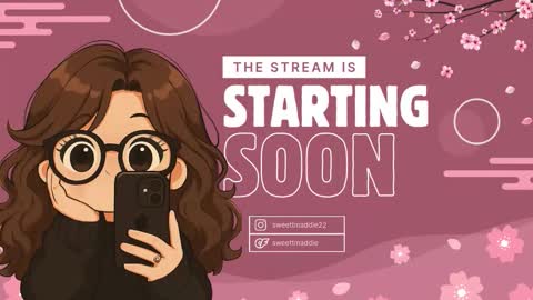 Snapshot of sweettmaddie chatting on 11.25.25 Maddie online show from 11.25.25