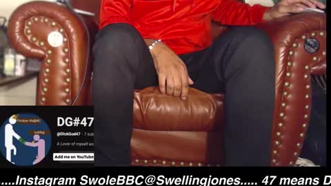 Snapshot of swolebbc chatting on 11.13.25 The DickGod online show from 11.13.25