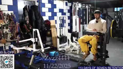 Snapshot of travonidas chatting on 11.22.25 Greek God online show from 11.22.25