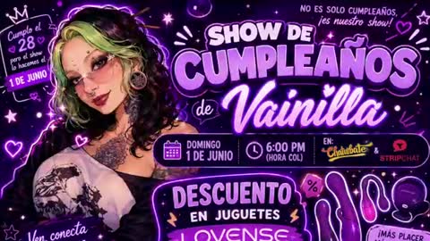 Vainilla Independent model online show from 06.18.26