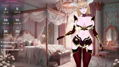 Snapshot of valkiechan chatting on 11.19.25 Valkie-Chan online show from 11.19.25