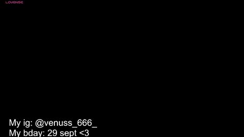   Venus  MY BDAY 29 SEPT online show from 09.15.25