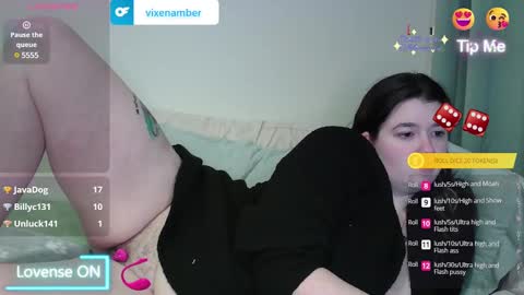 Snapshot of vixenamber chatting on 02.16.25 Amber online show from 02.16.25