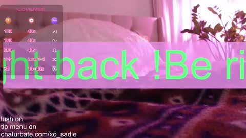 Xo Sadie online show from 12.01.25