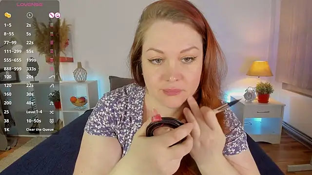 Snapshot of CutieGinger chatting on 12.07.24 CutieGinger online show from 12.07.24