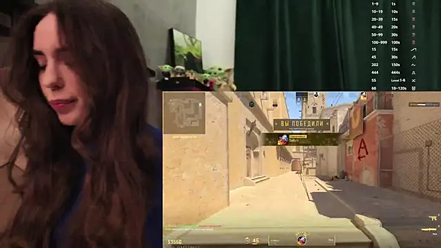 Snapshot of BabyYoda- chatting on 03.08.26 BabyYoda- online show from 03.08.26