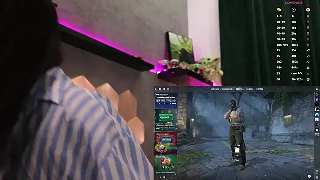 Snapshot of BabyYoda- chatting on 03.14.26 BabyYoda- online show from 03.14.26