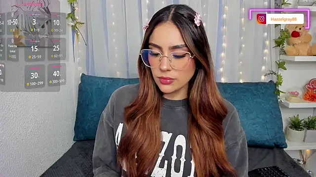 Snapshot of HazzelGray chatting on 01.14.26 HazzelGray online show from 01.14.26