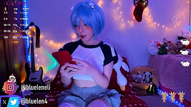 Snapshot of bluelen chatting on 12.12.24 bluelen online show from 12.12.24