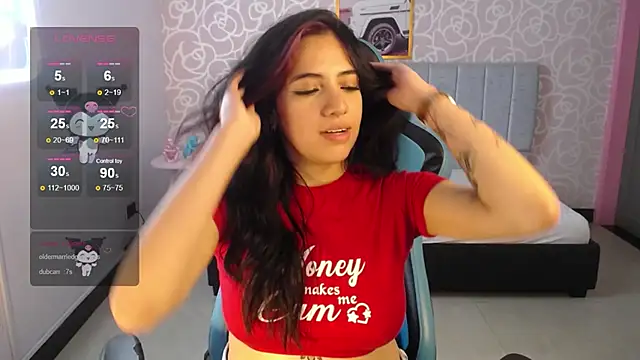 Snapshot of ninfa1_ch chatting on 01.10.25 ninfa1 ch online show from 01.10.25