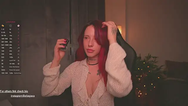 Snapshot of BellaGiaxx chatting on 01.25.25 BellaGiaxx online show from 01.25.25